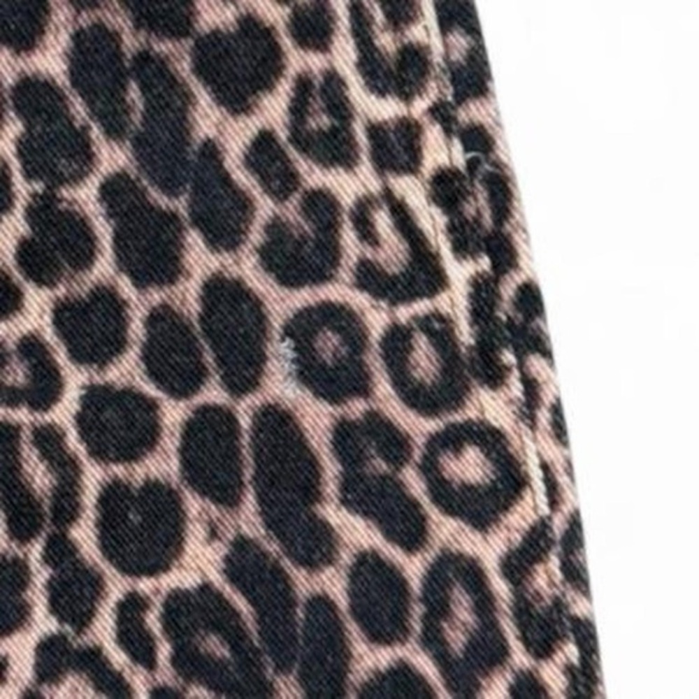 PacSun Casey Low Rise Baggy Leopard Print Jeans W23 Wide Leg Y2K Streetwear Chic - Picture 8 of 8